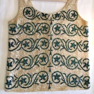 CLEAROUT💸Vintage 1960’s Sequin Tank 🦋